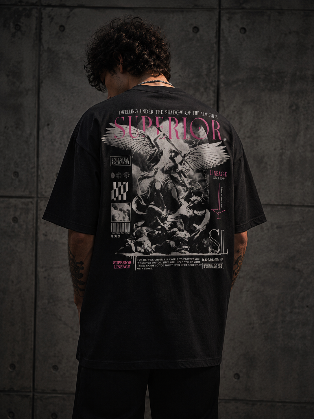 Dwelling Under The Shadow Oversized Tee
