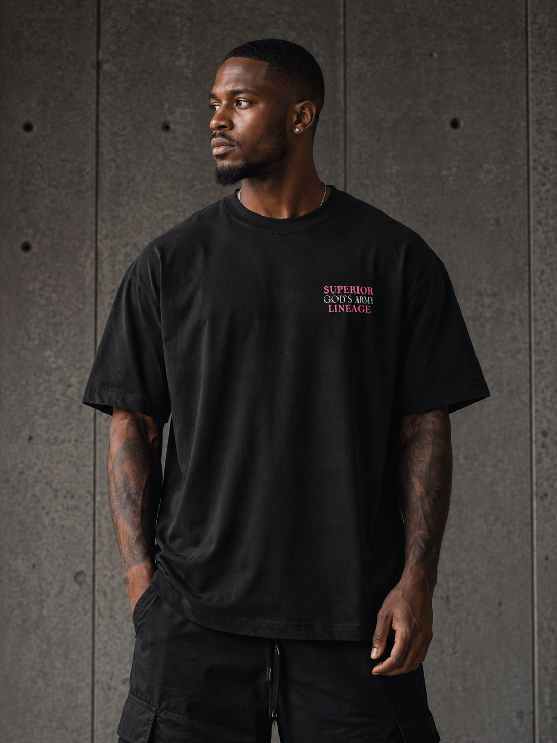 Dwelling Under The Shadow Oversized Tee