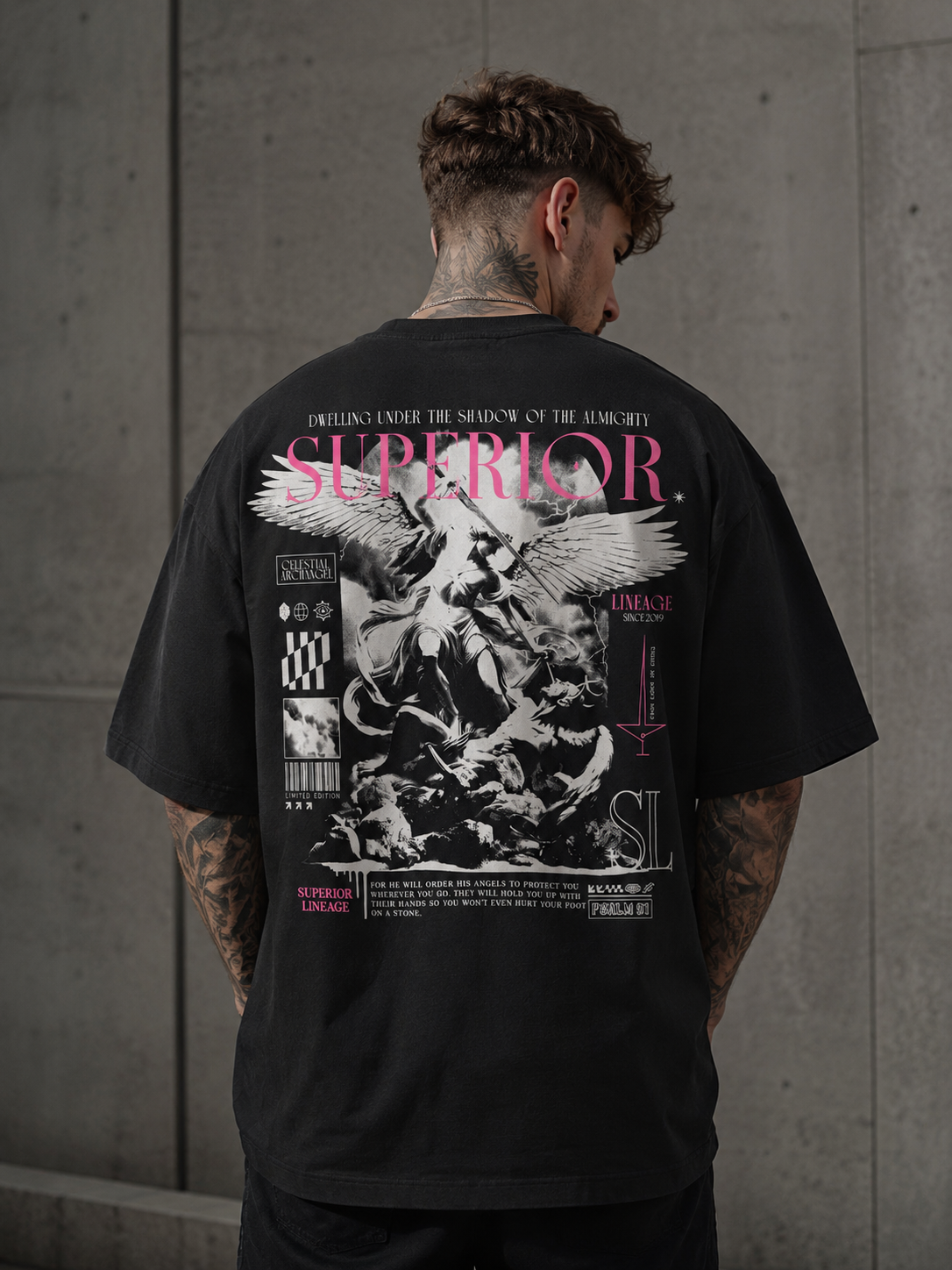 Dwelling Under The Shadow Oversized Tee